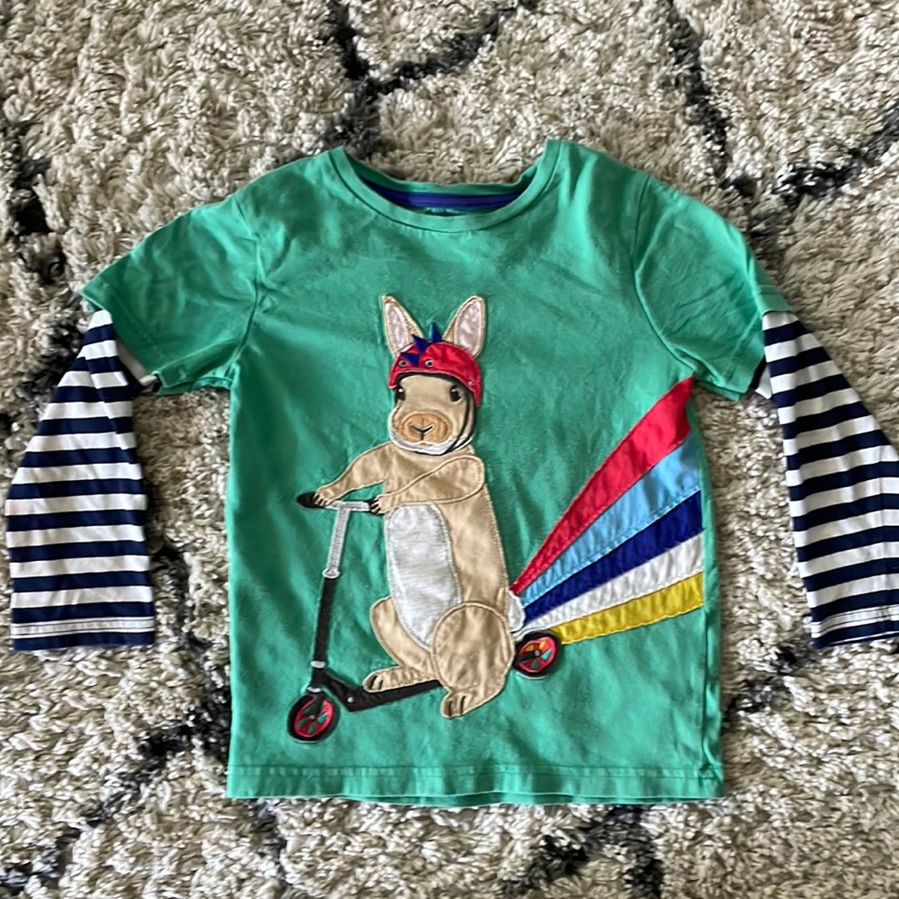 Rodent on a Razor Long Sleeve Tee by Mini Boden - Sports!
